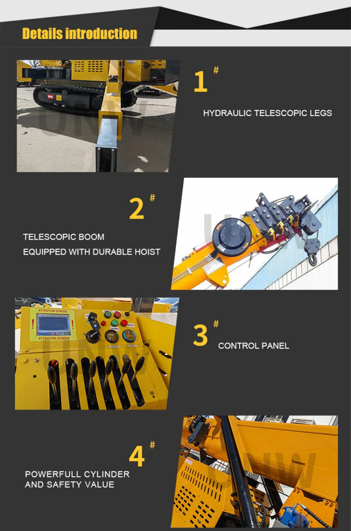 multi-function mini spider crane multi-function mini spider crane